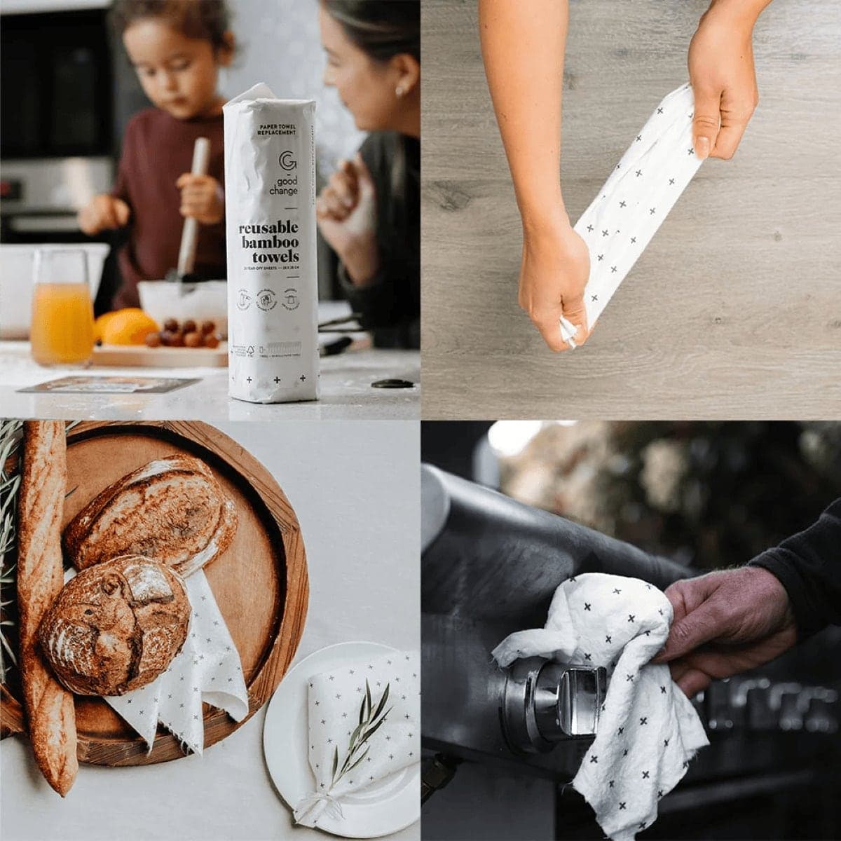 Thumbnail Good Change Store Reusable Bamboo Towels 20 sheets