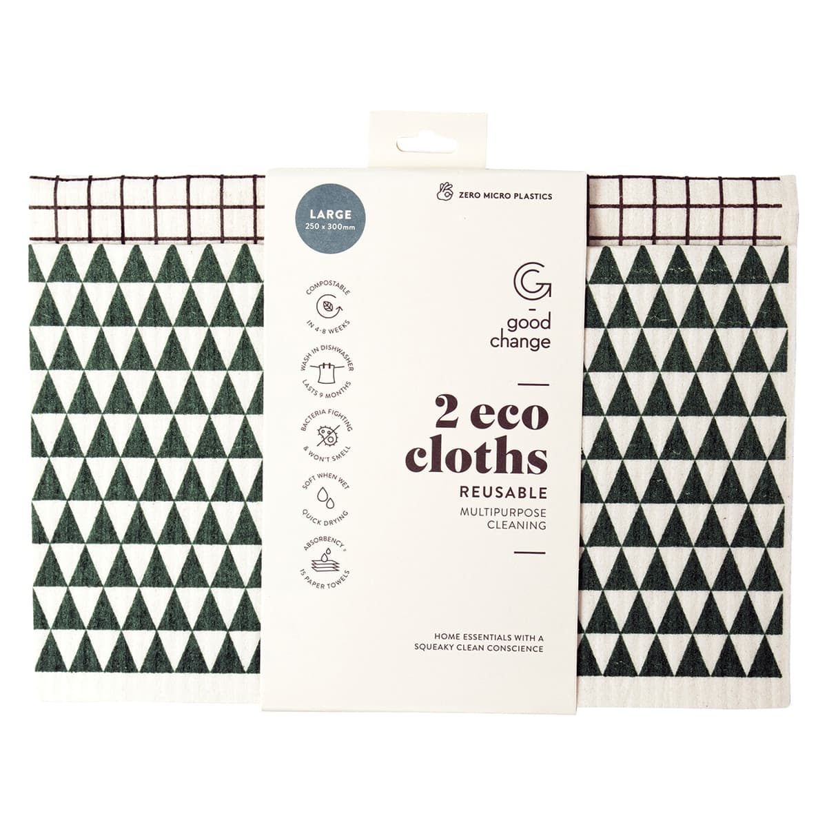 Good Change Store Eco Cloths Large 2 Pack