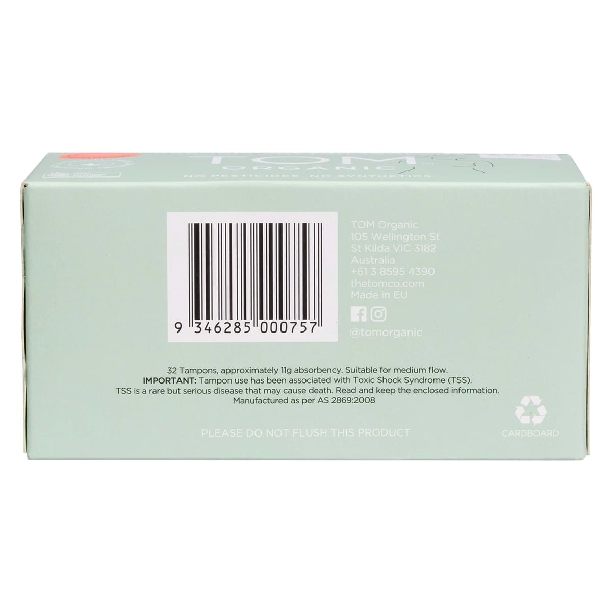 Thumbnail Tom Organic Cotton Tampons Regular 32 Pack