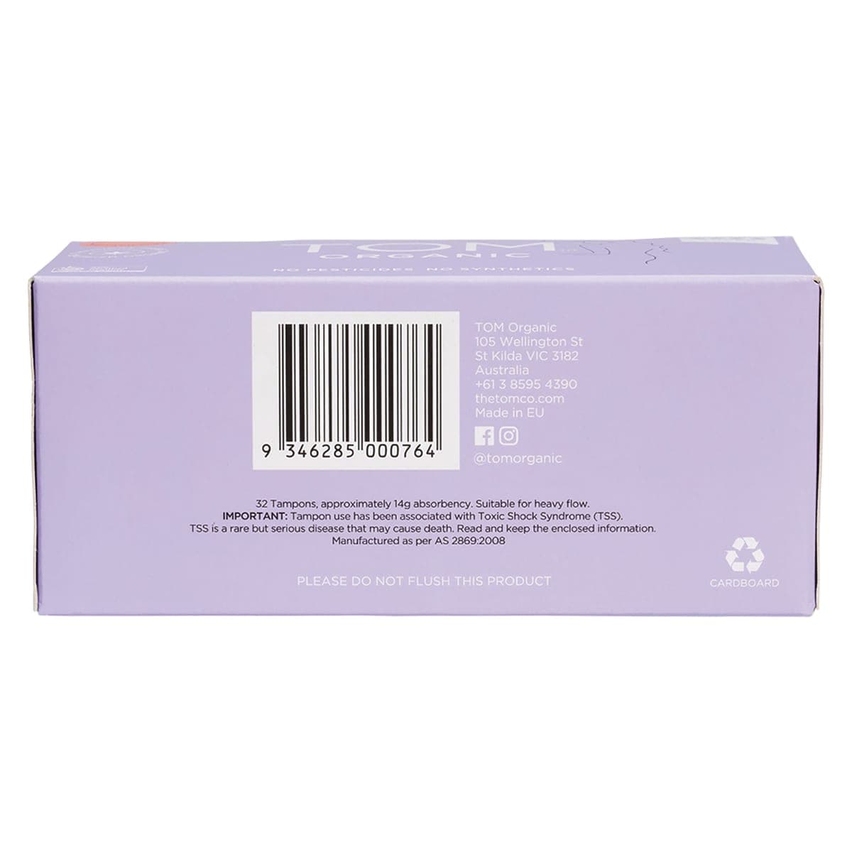 Thumbnail Tom Organic Cotton Tampons Super 32 Pack