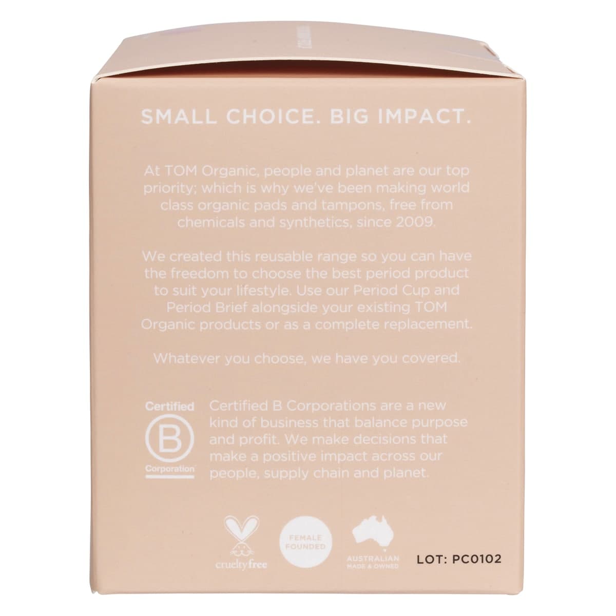 Thumbnail Tom Organic The Period Cup Size 1 - Regular