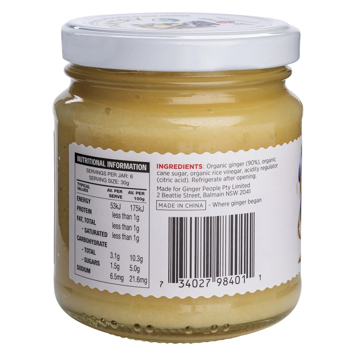 Thumbnail The Ginger People Organic Minced Ginger 190g