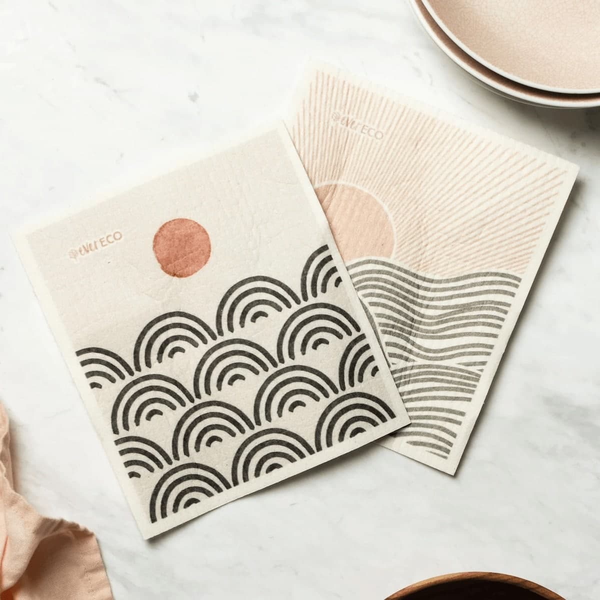 Thumbnail Ever Eco Eco Sponge Cloths Salty Sunrise 2 Pack