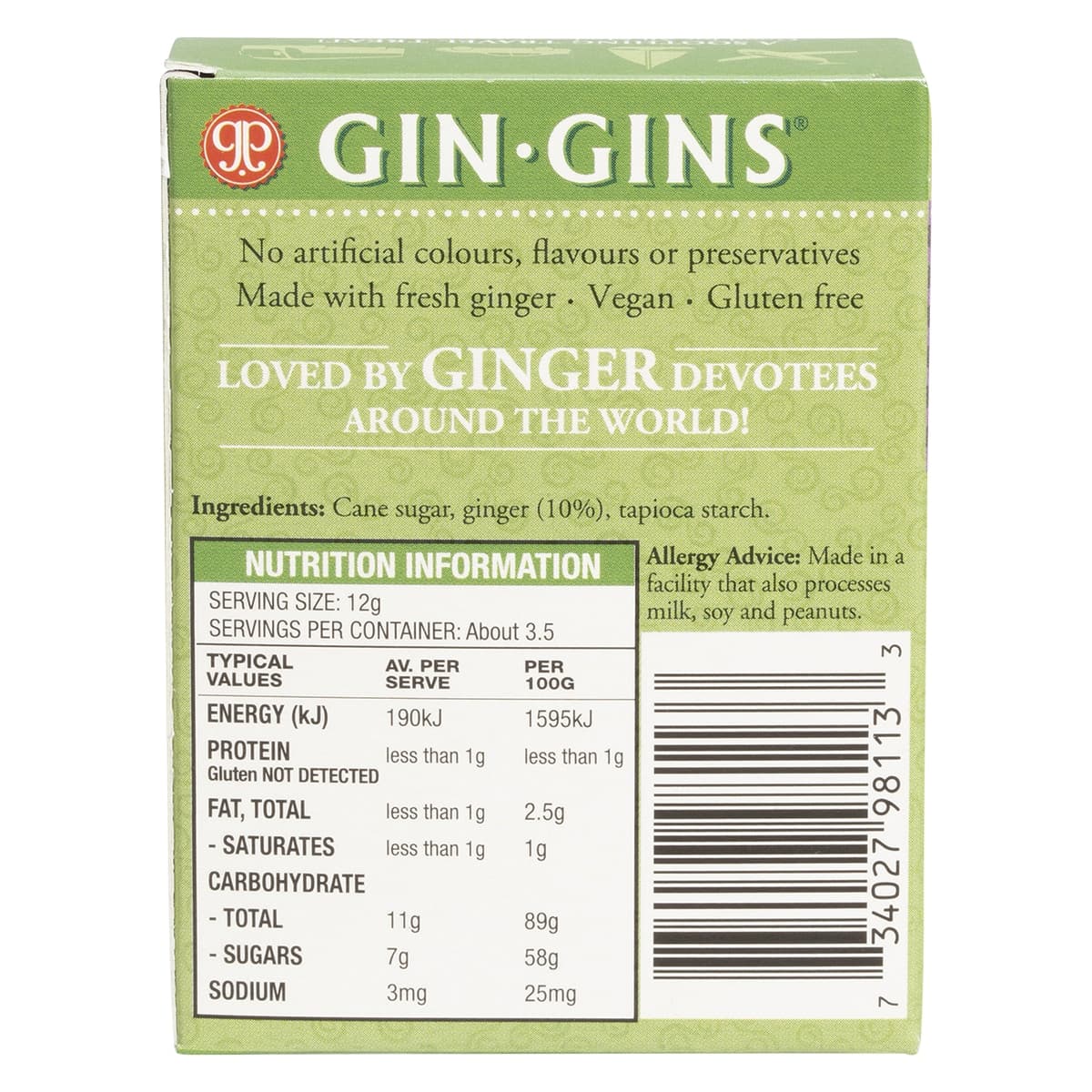 Thumbnail The Ginger People Gin Gins Original Ginger Chews 42g
