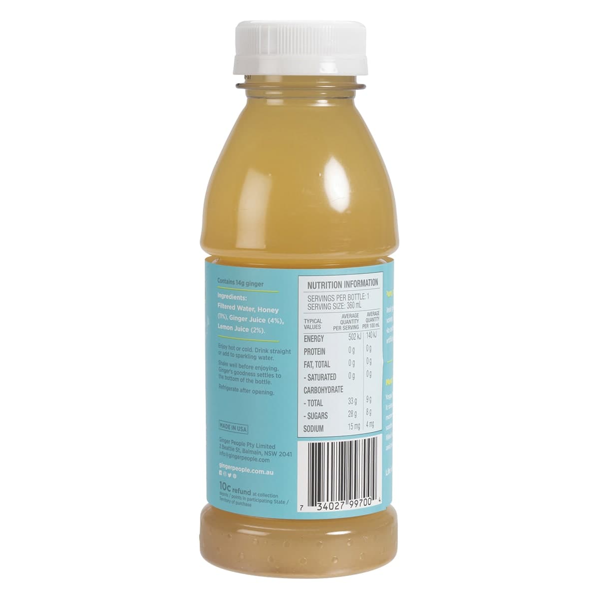 Thumbnail The Ginger People Gingerade Drink Lemon & Honey 360ml