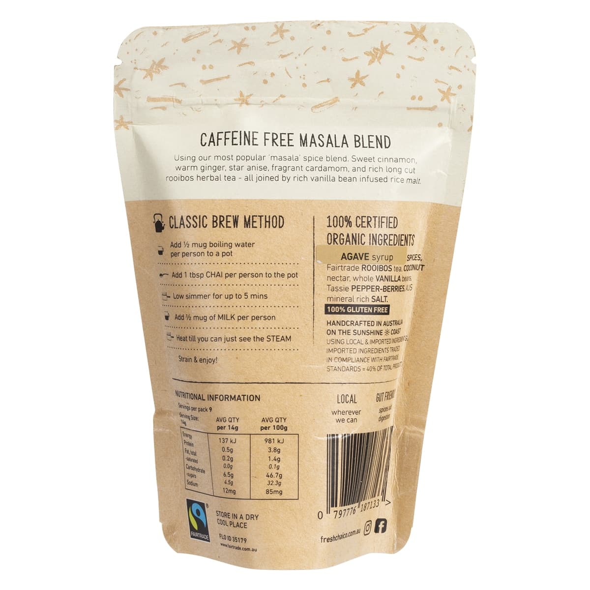 Thumbnail The Fresh Chai Co Caffeine Free Masala Fresh Sticky Chai 125g