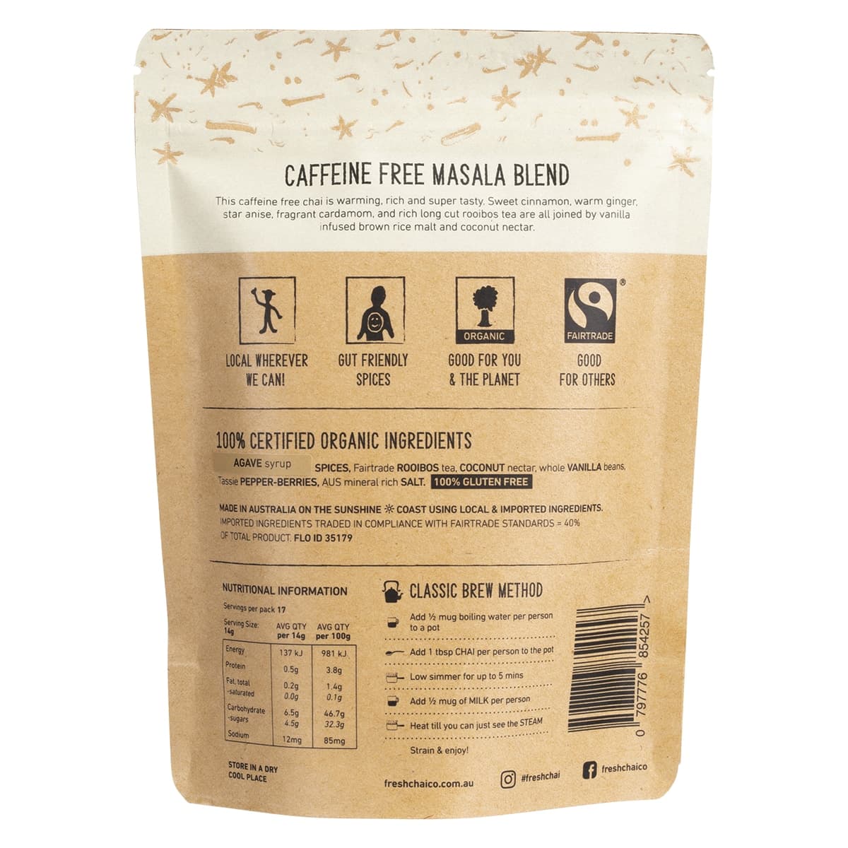 Thumbnail The Fresh Chai Co Caffeine Free Masala Fresh Sticky Chai 250g