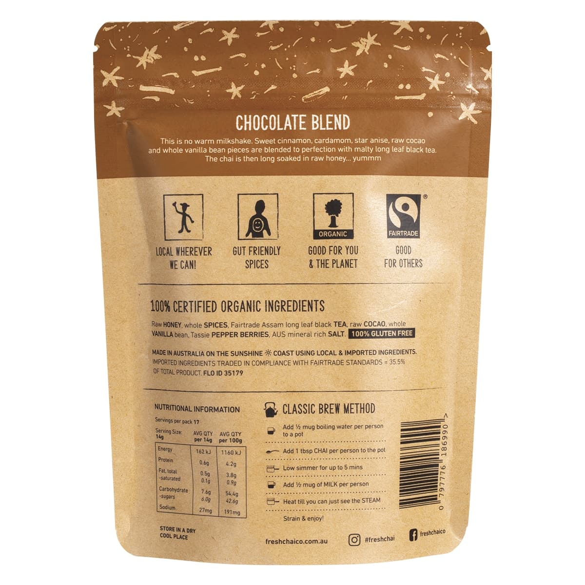 Thumbnail The Fresh Chai Co Chocolate Blend Fresh Sticky Chai 250g