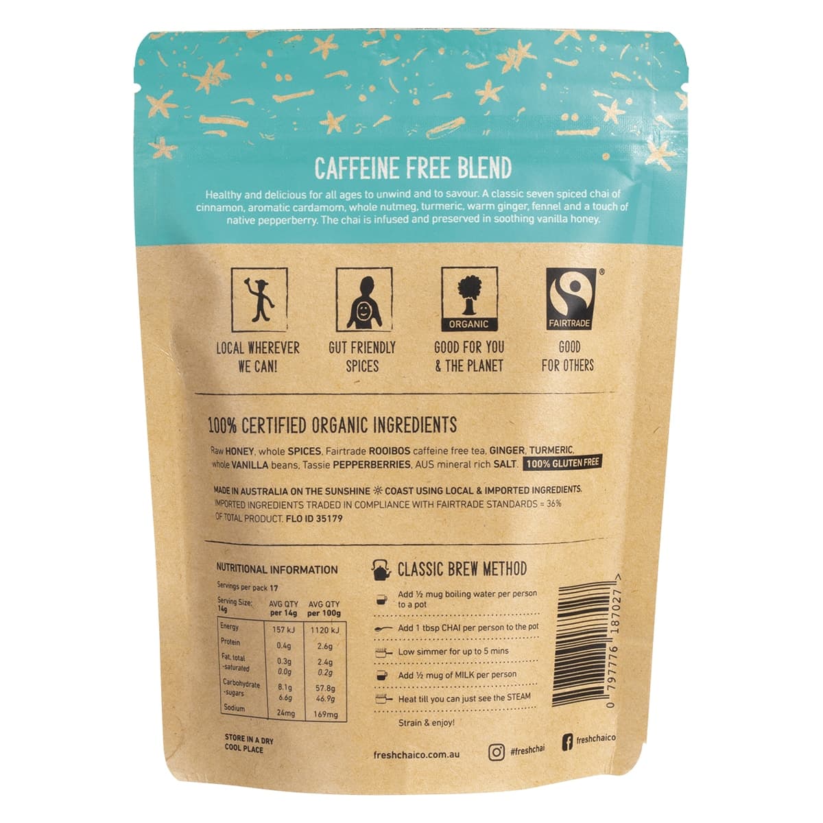 Thumbnail The Fresh Chai Co Caffeine Free Blend Fresh Sticky Chai 250g