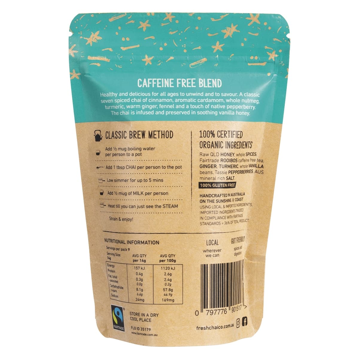 Thumbnail The Fresh Chai Co Caffeine Free Blend Fresh Sticky Chai 125g