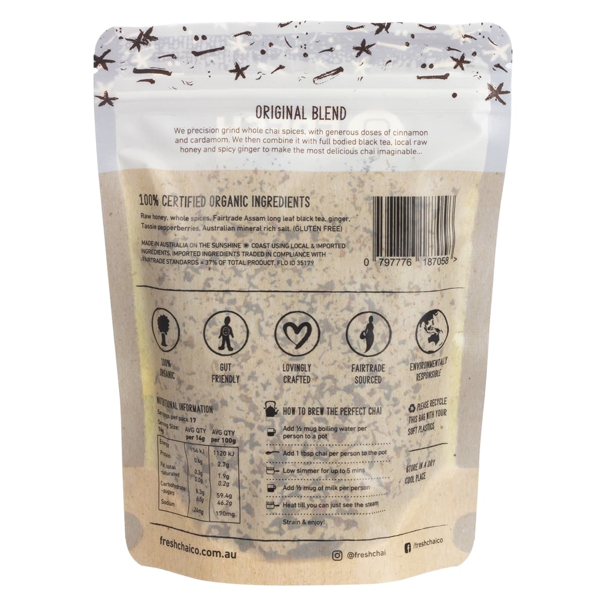 Thumbnail The Fresh Chai Co Original Blend Fresh Sticky Chai 250g