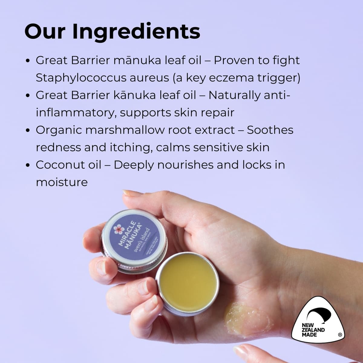 Thumbnail Svens Island Miracle Manuka Skin Repair Ointment Travel Size 17g