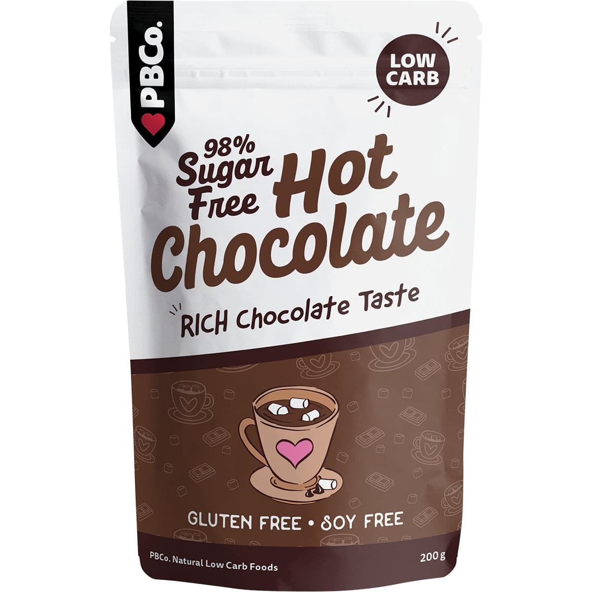 Thumbnail Pbco. Hot Chocolate 98% Sugar Free 200g