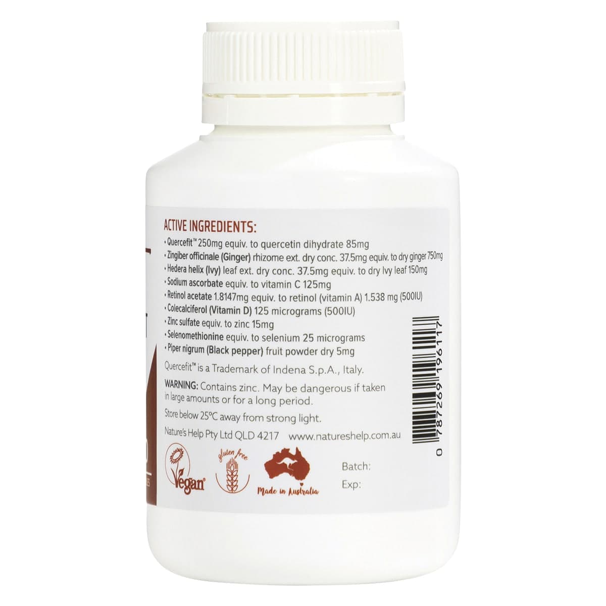 Thumbnail Nature's Help Viraguard Immune Support with Quercetin 60 Capsules