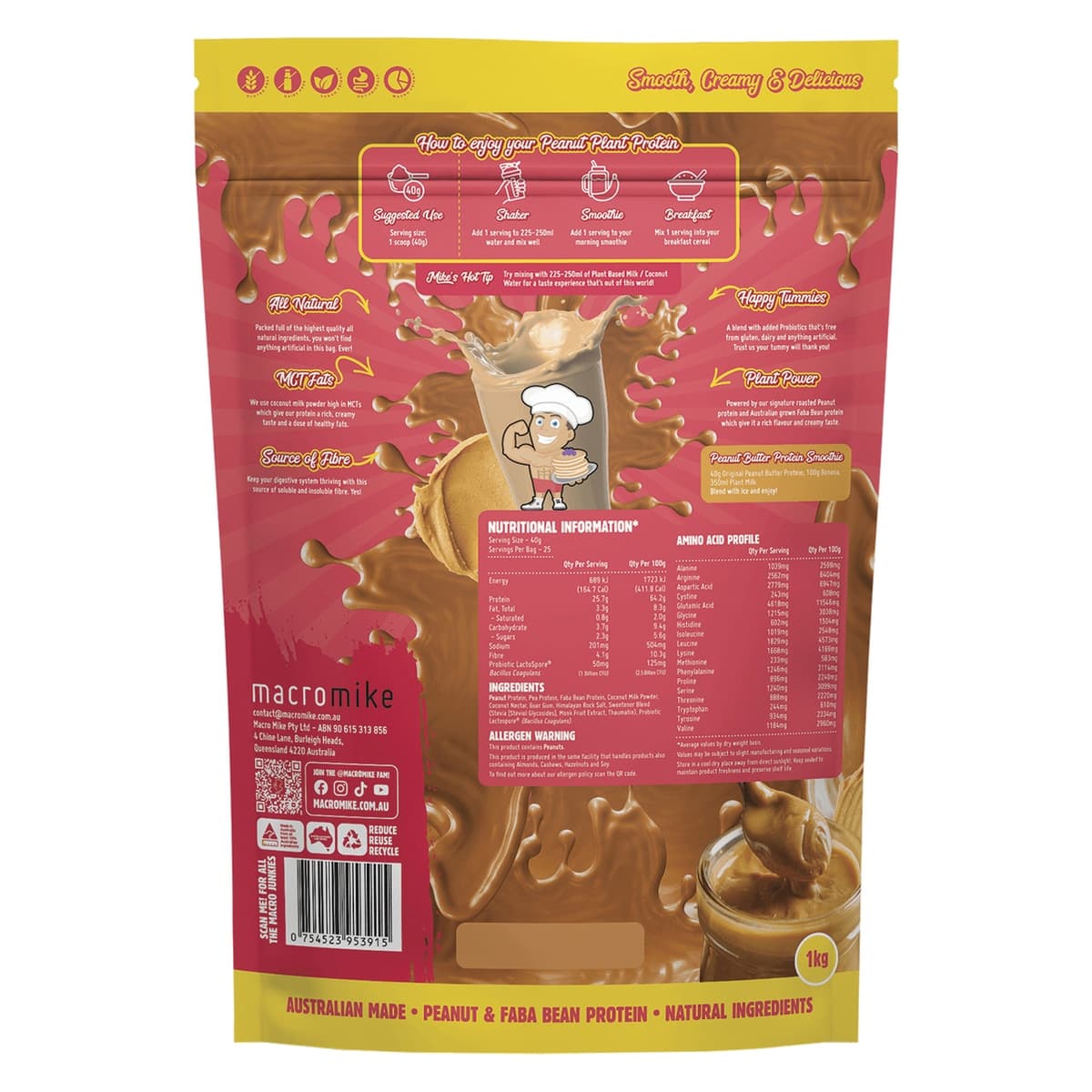Thumbnail Macro Mike Plant Protein Original Peanut Butter 1kg
