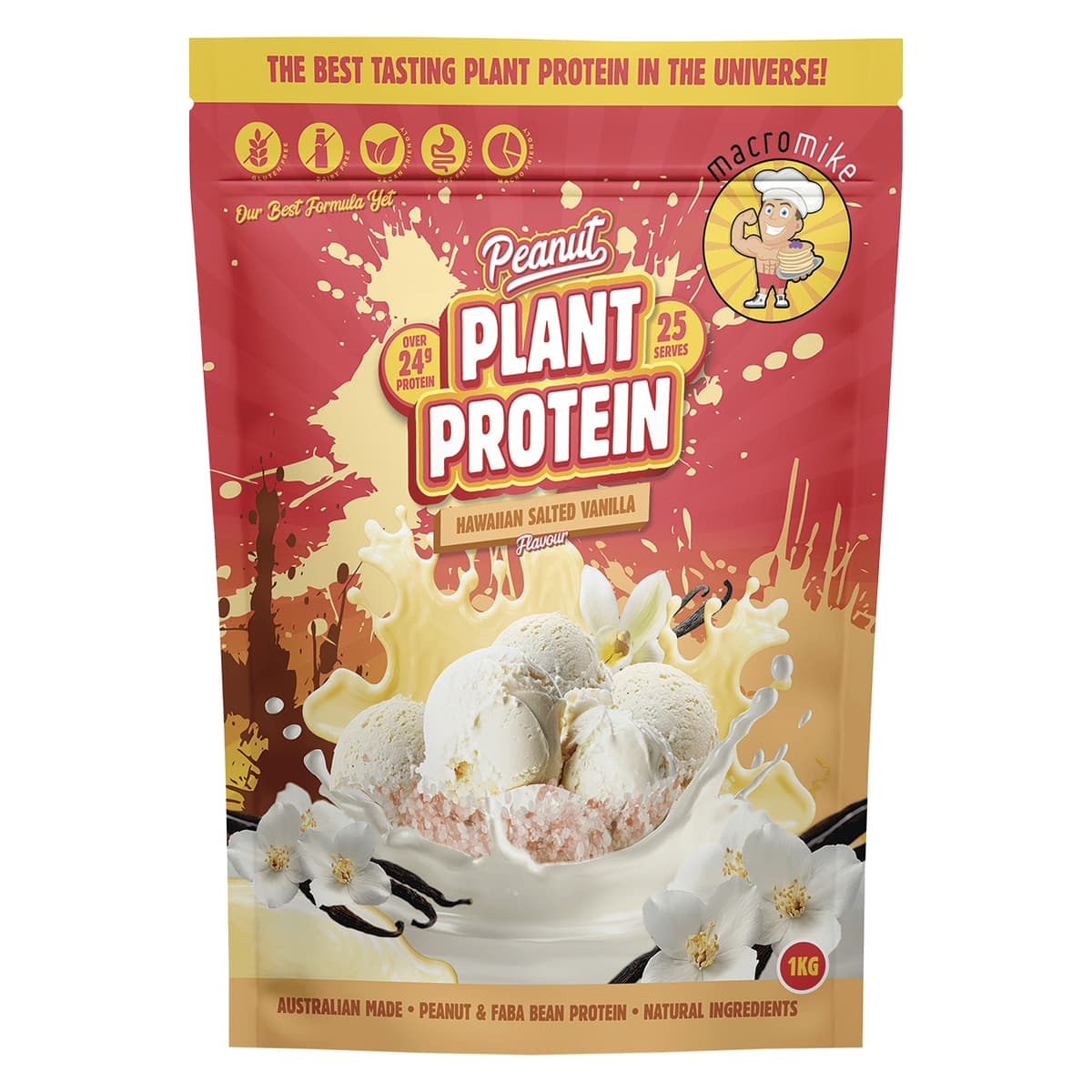 Thumbnail Macro Mike Plant Based Protein Hawaiian Salted Vanilla 1kg
