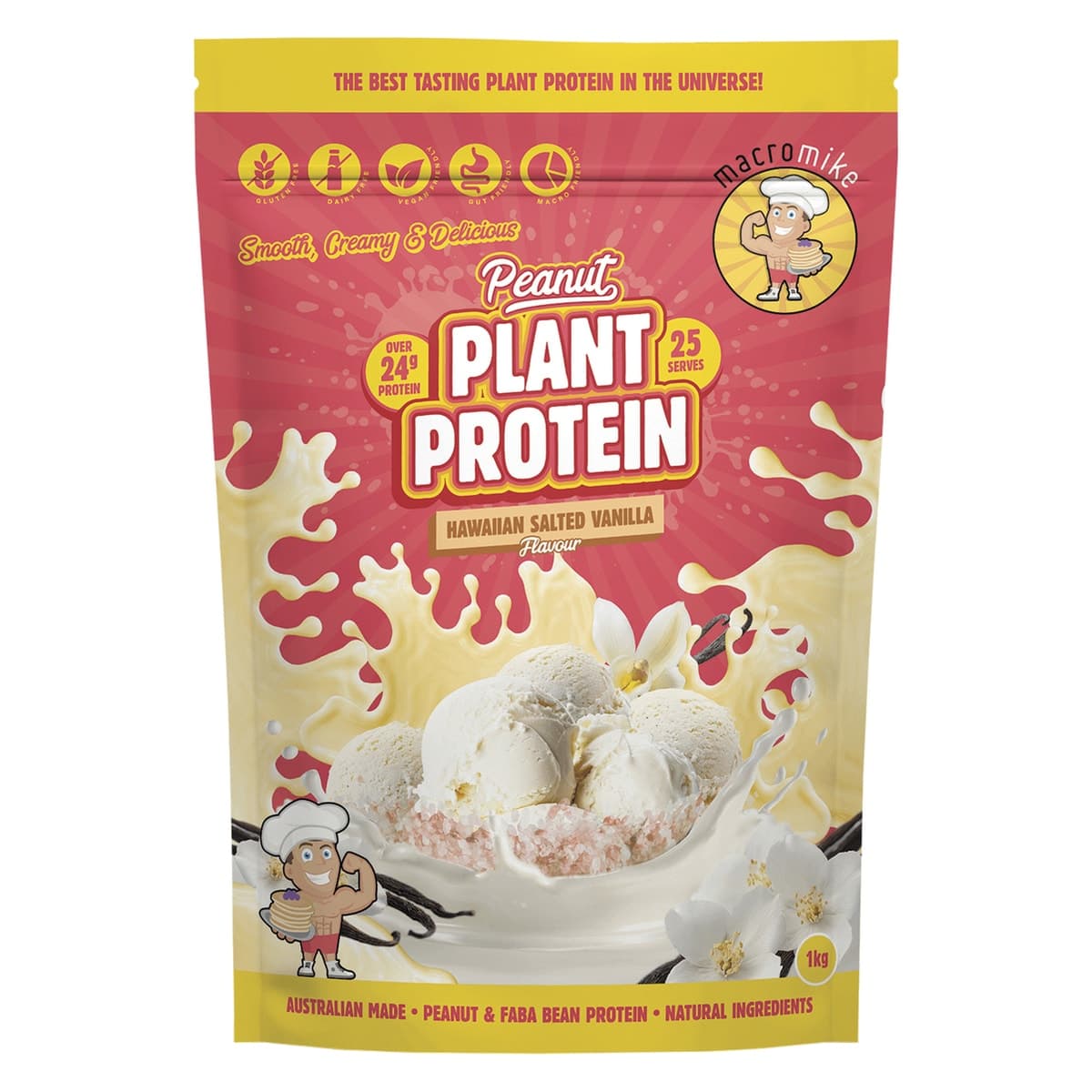 Thumbnail Macro Mike Plant Based Protein Hawaiian Salted Vanilla 1kg