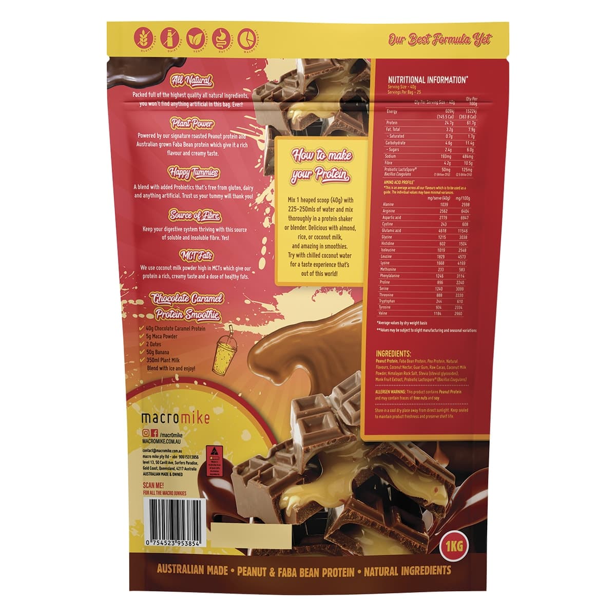 Thumbnail Macro Mike Peanut Plant Protein Chocolate Caramel 1kg