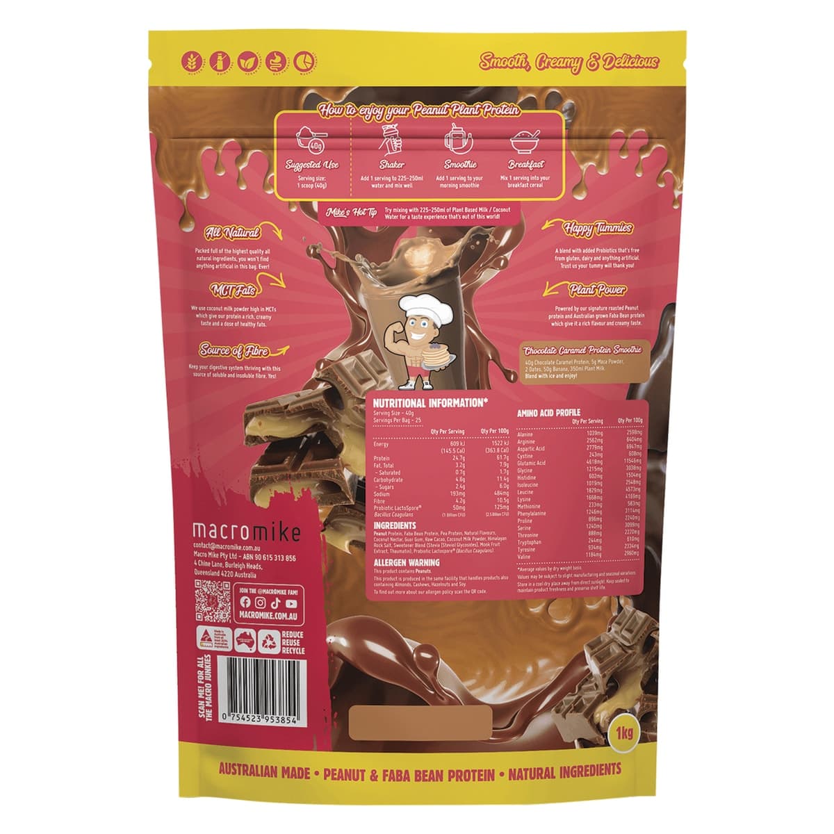 Thumbnail Macro Mike Peanut Plant Protein Chocolate Caramel 1kg
