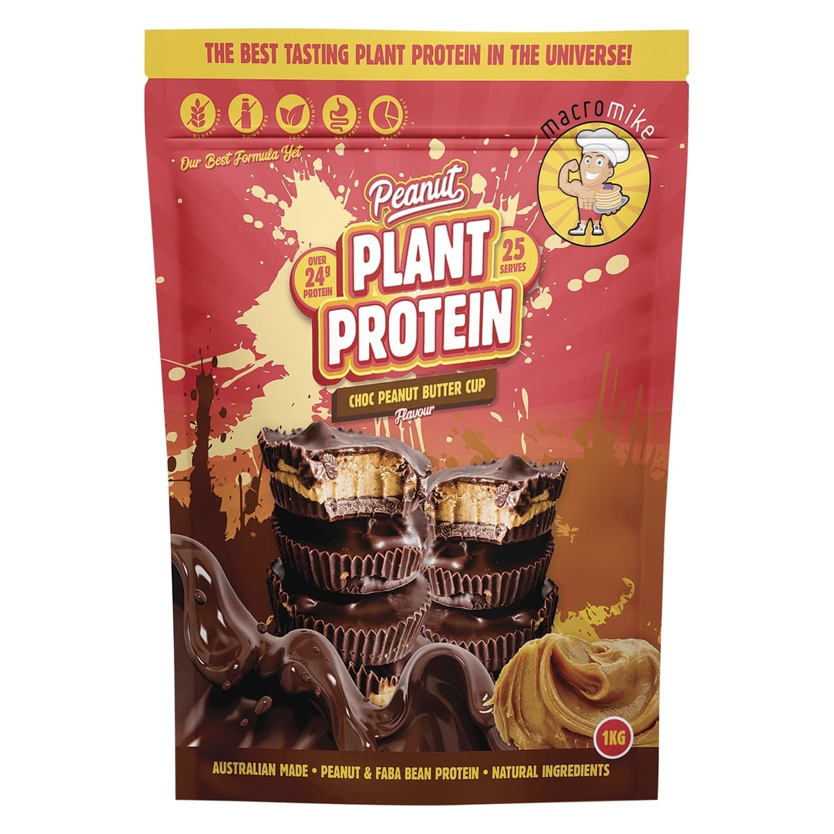 Thumbnail Macro Mike Peanut Plant Protein Choc Peanut Butter Cup 1kg