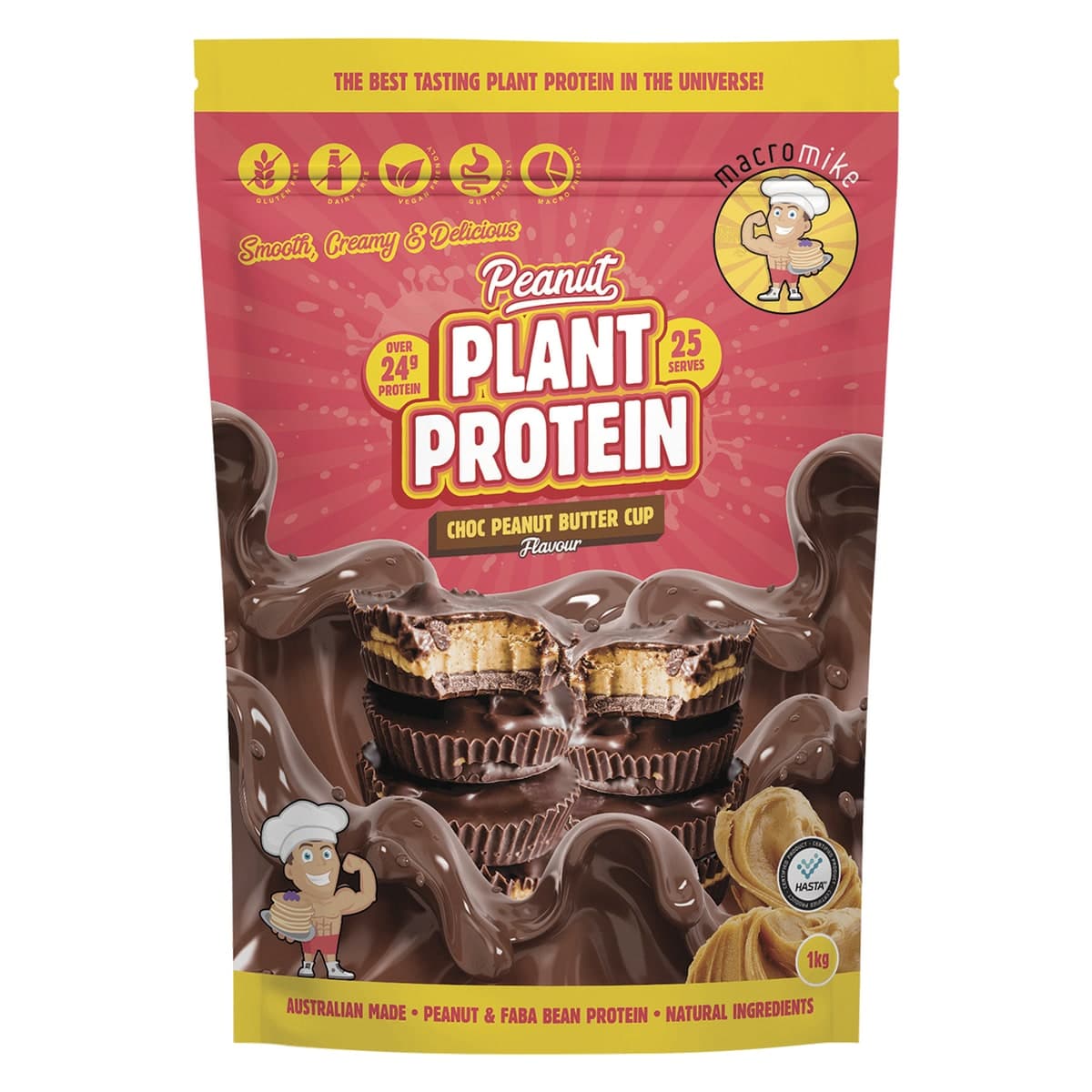 Thumbnail Macro Mike Peanut Plant Protein Choc Peanut Butter Cup 1kg