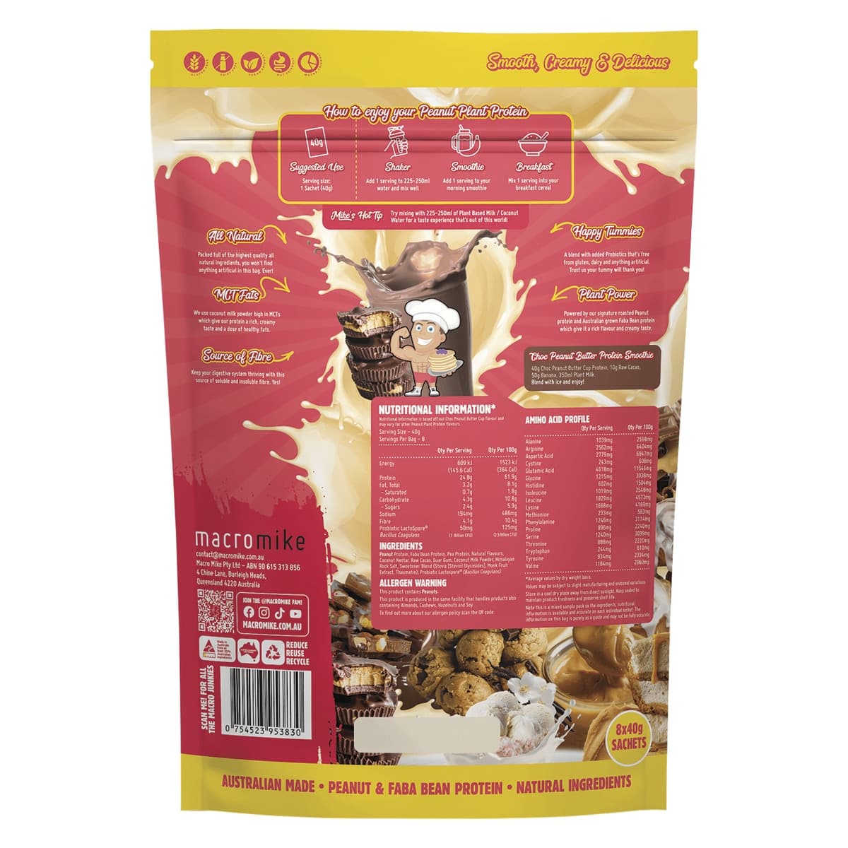 Thumbnail Macro Mike Peanut Plant Protein Sample Pack 8 x 40g