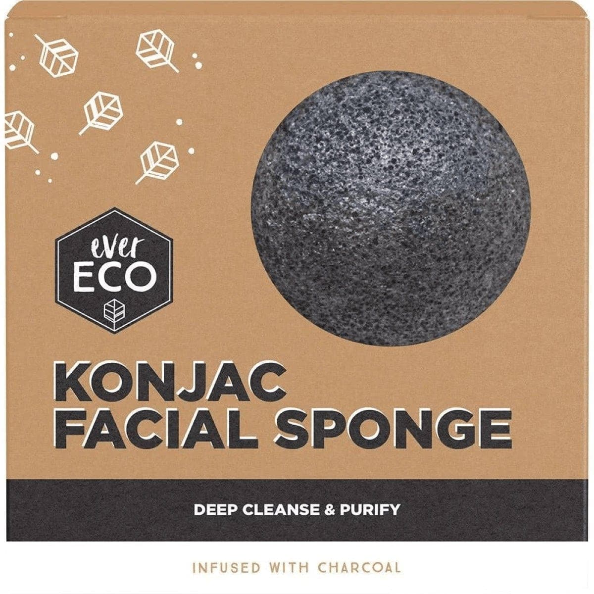 Thumbnail Ever Eco Konjac Facial Sponge Charcoal 1 Pack