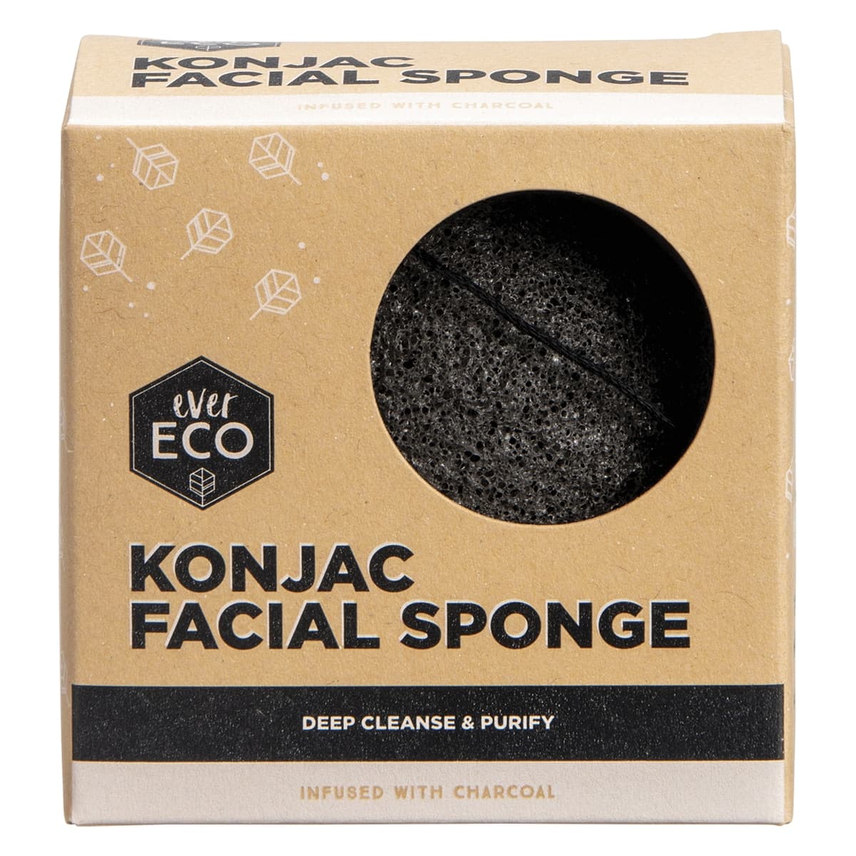 Thumbnail Ever Eco Konjac Facial Sponge Charcoal 1 Pack