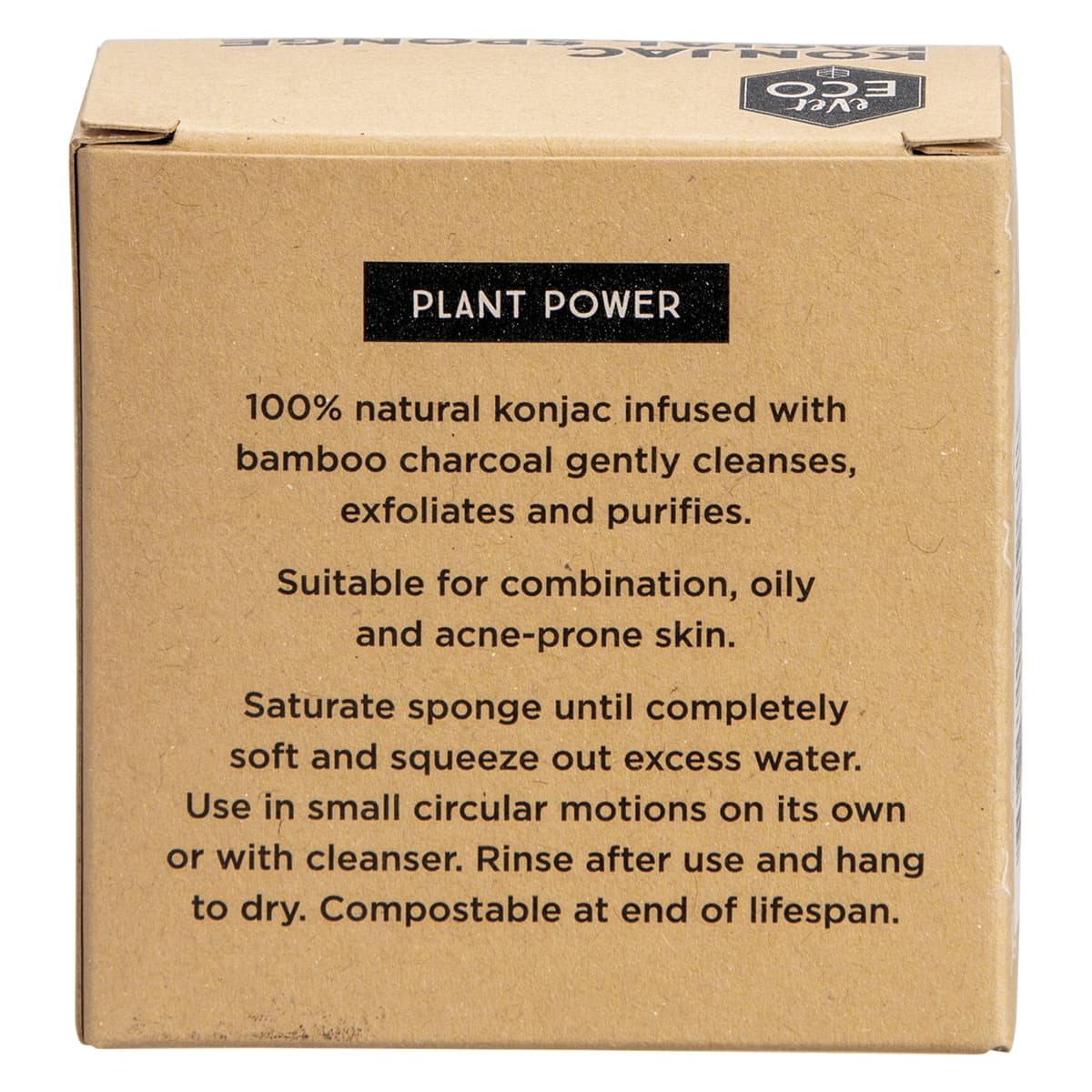 Thumbnail Ever Eco Konjac Facial Sponge Charcoal 1 Pack