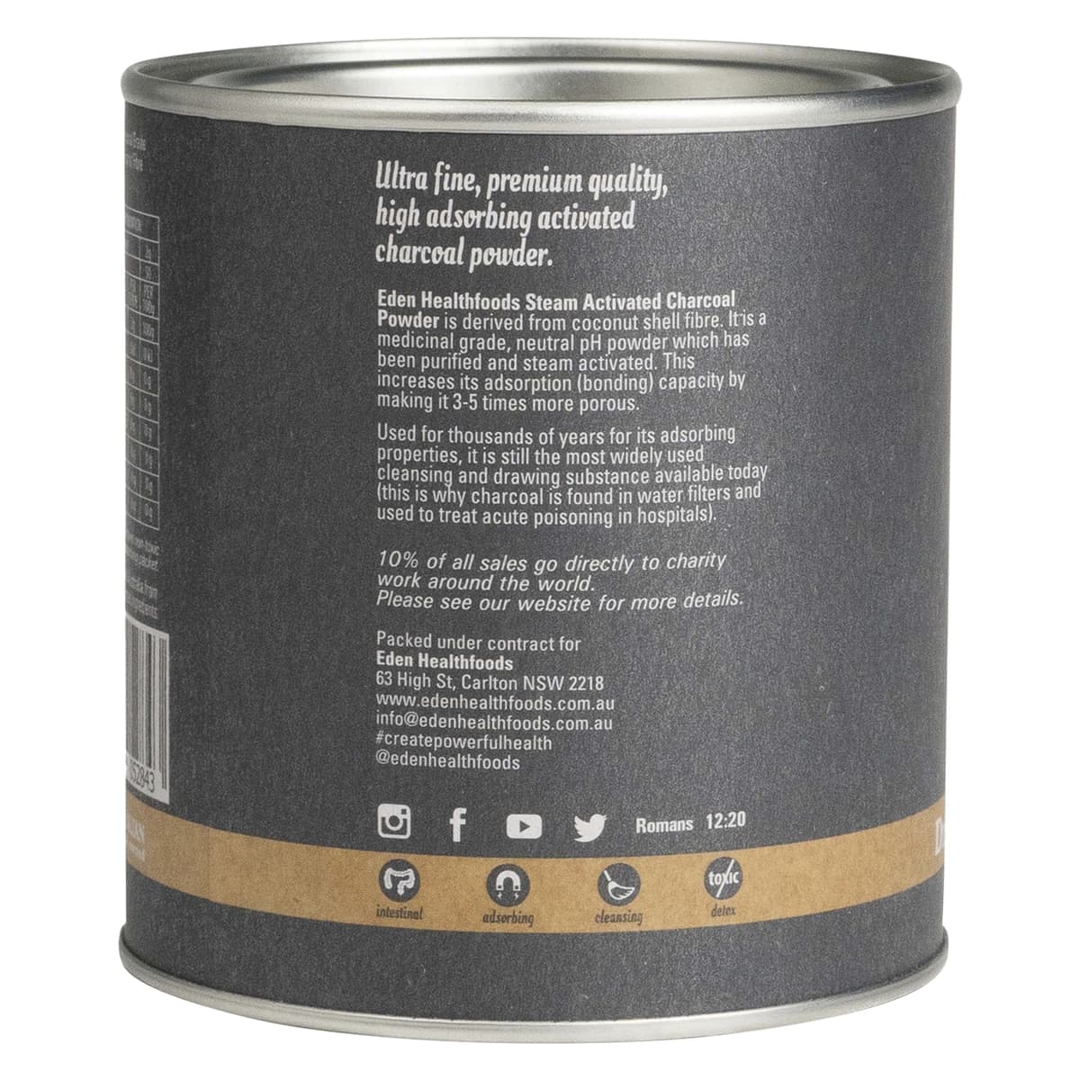 Thumbnail Eden Healthfoods Steam Activated Charcoal Powder 100g