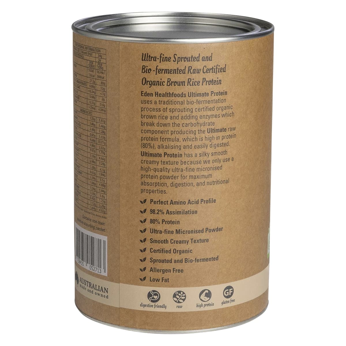 Thumbnail Eden Healthfoods Ultimate Vegan Rice Protein Natural 1Kg
