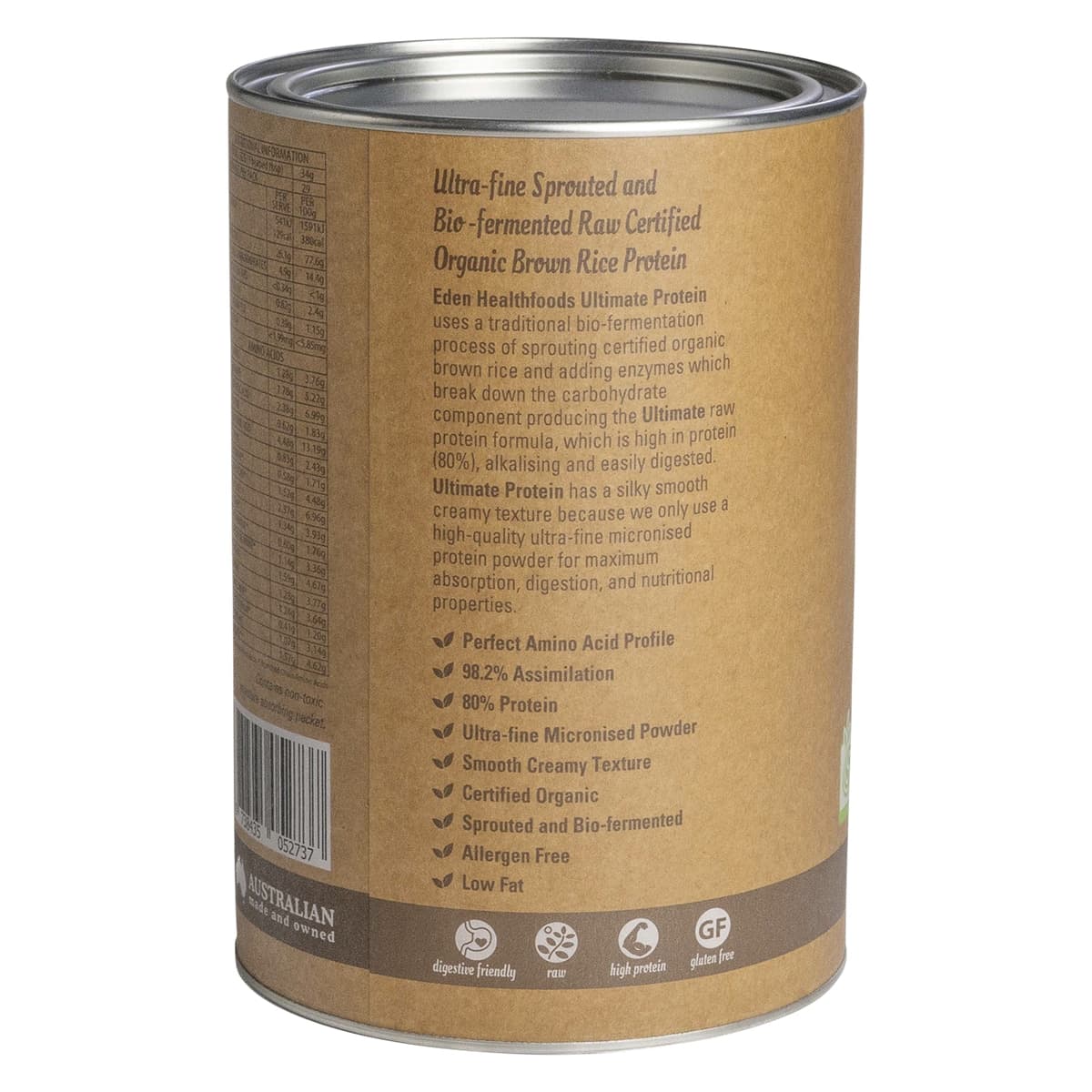 Thumbnail Eden Healthfoods Ultimate Vegan Rice Protein Chocolate 1Kg