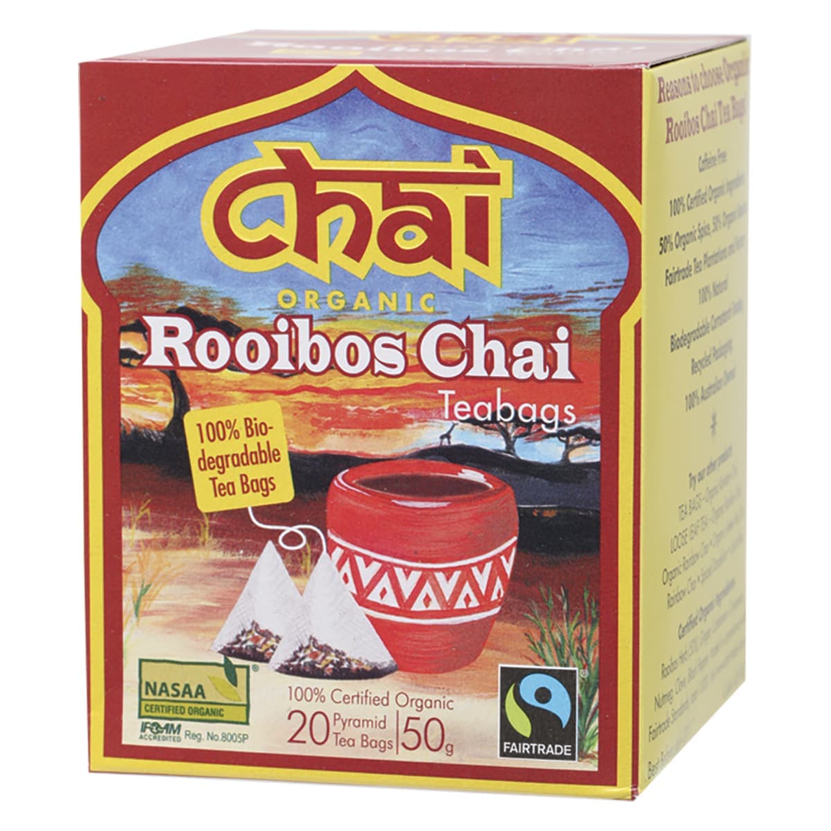 Thumbnail Chai Organic Rooibos Chai Tea Bags 20 Pack