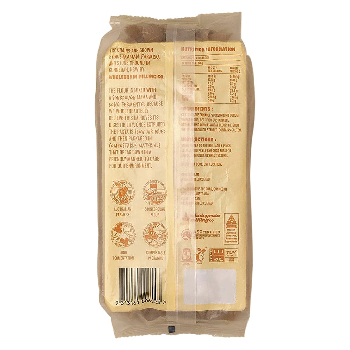 Thumbnail Berkelo Sourdough Pasta Wholewheat Shells 400g