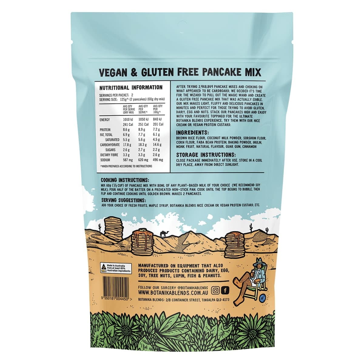 Thumbnail Botanika Blends Vegan & Gluten Free Pancake Mix Original 120g