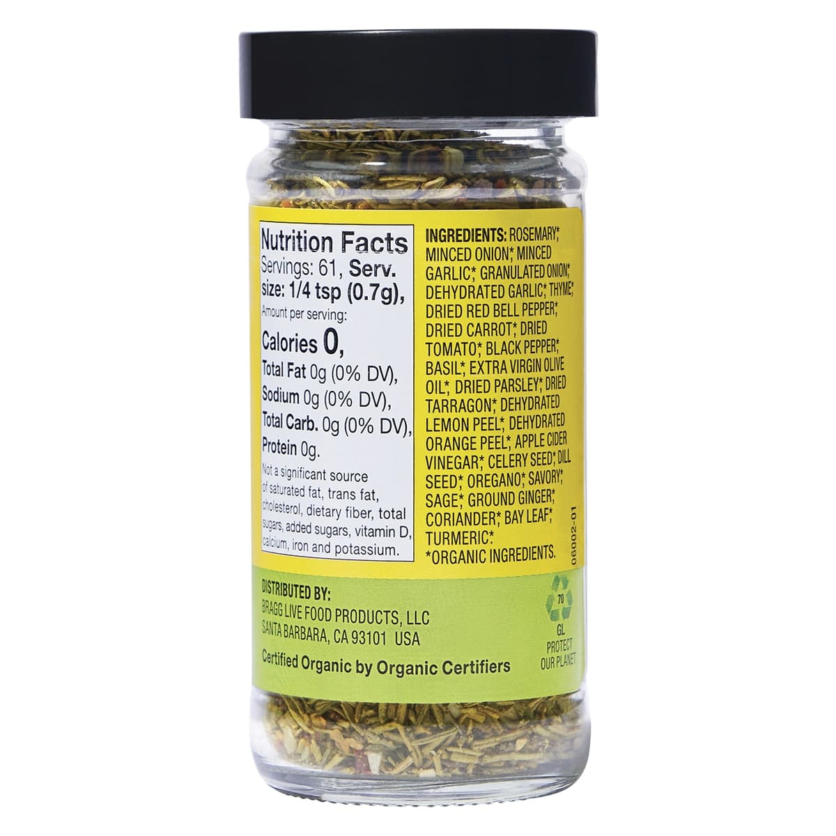 Thumbnail Bragg Organic Sprinkle Seasoning 42g