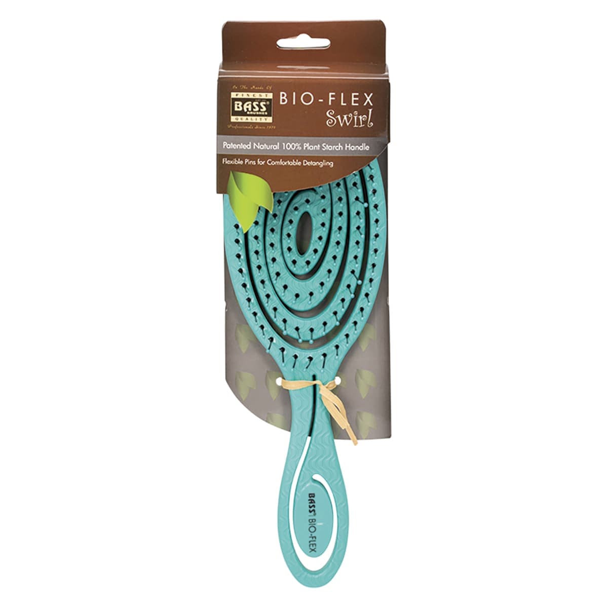 Thumbnail Bass Brushes Bio-Flex Detangler Hair Brush Teal