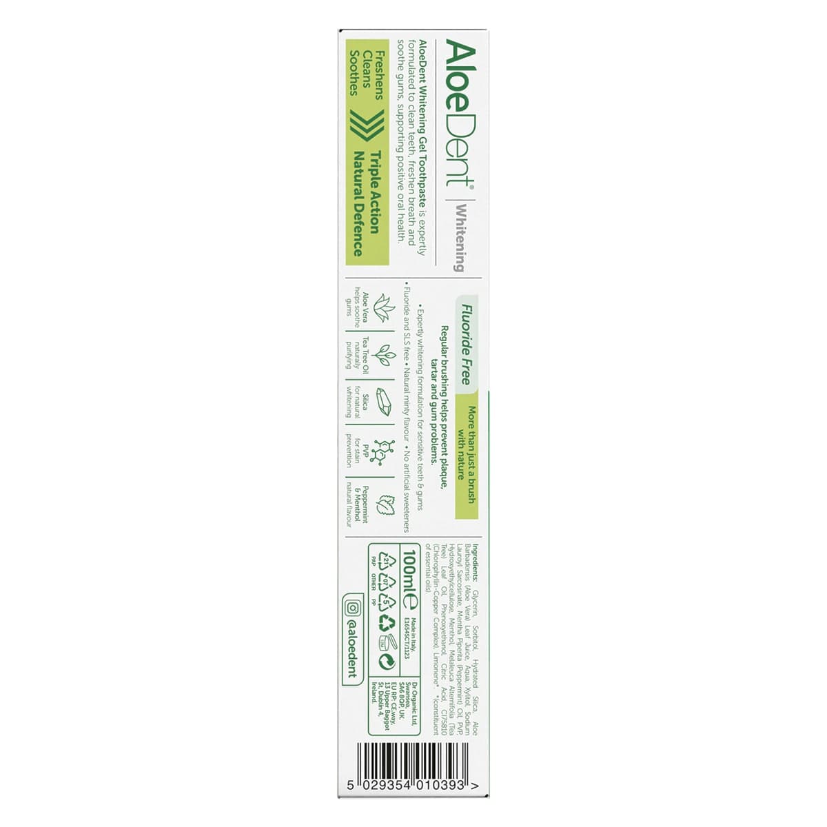 Thumbnail Aloe Dent Whitening Toothpaste Fluoride Free 100ml