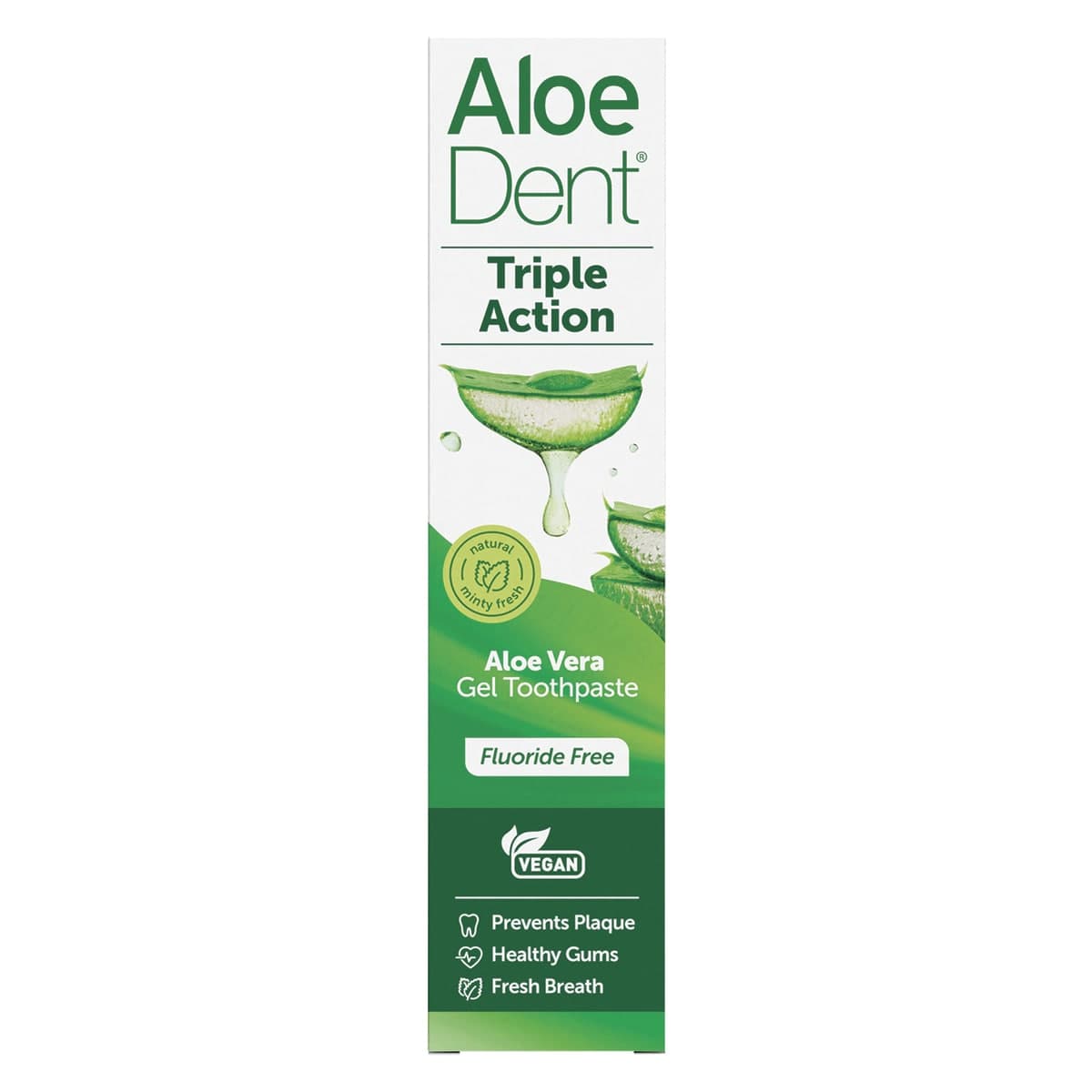 Thumbnail Aloe Dent Toothpaste Fluoride Free Triple Action 100ml