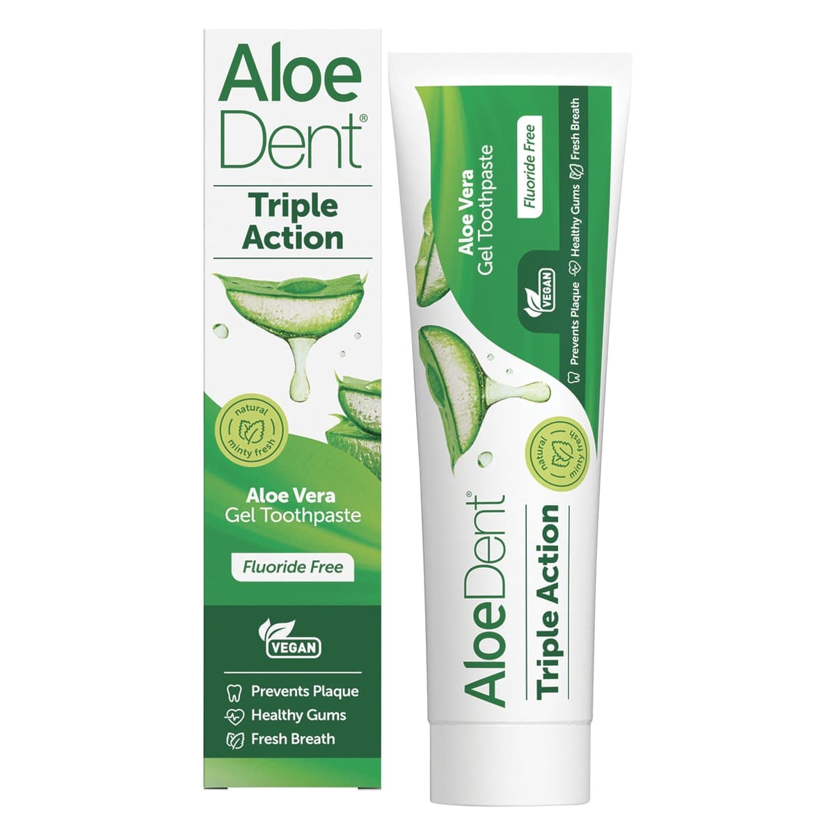 Thumbnail Aloe Dent Toothpaste Fluoride Free Triple Action 100ml