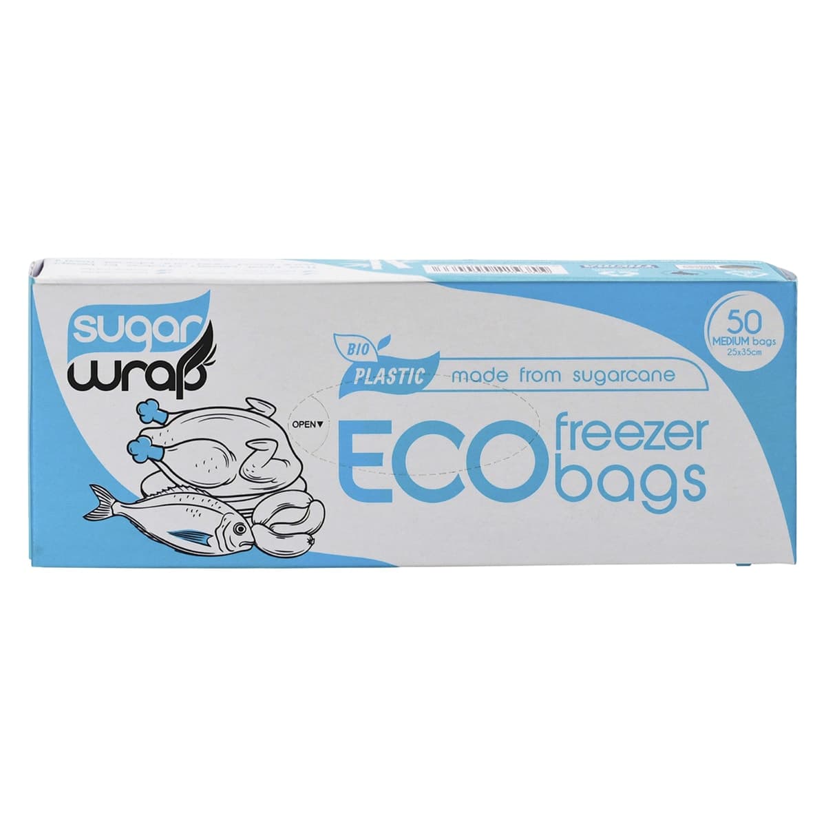 Thumbnail Sugarwrap Eco Freezer Bags Medium 50 Pack