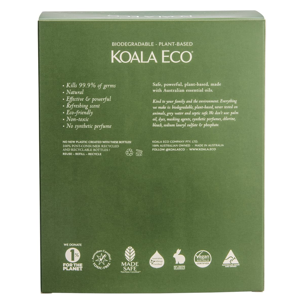 Thumbnail Koala Eco Hand & Body Gift Pack Rosalina & Peppermint 2 x 500ml