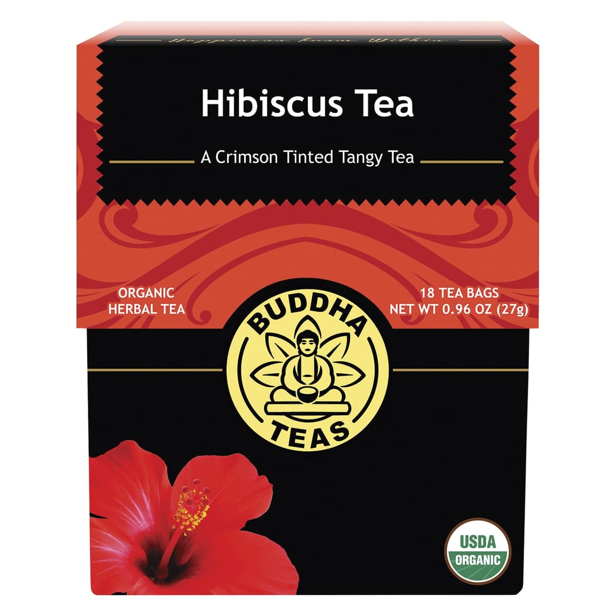 Thumbnail Buddha Teas Organic Herbal Hibiscus Tea Bags 18 Pack