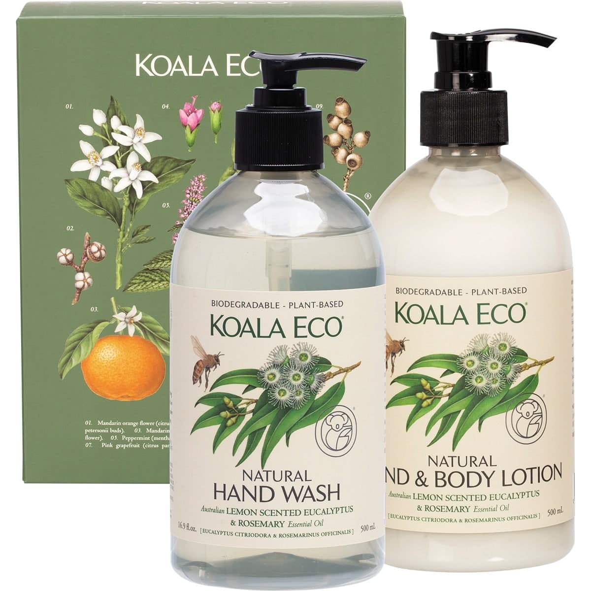 Thumbnail Koala Eco Hand & Body Gift Pack Lemon Eucalyptus Rosemary 2 x 500ml