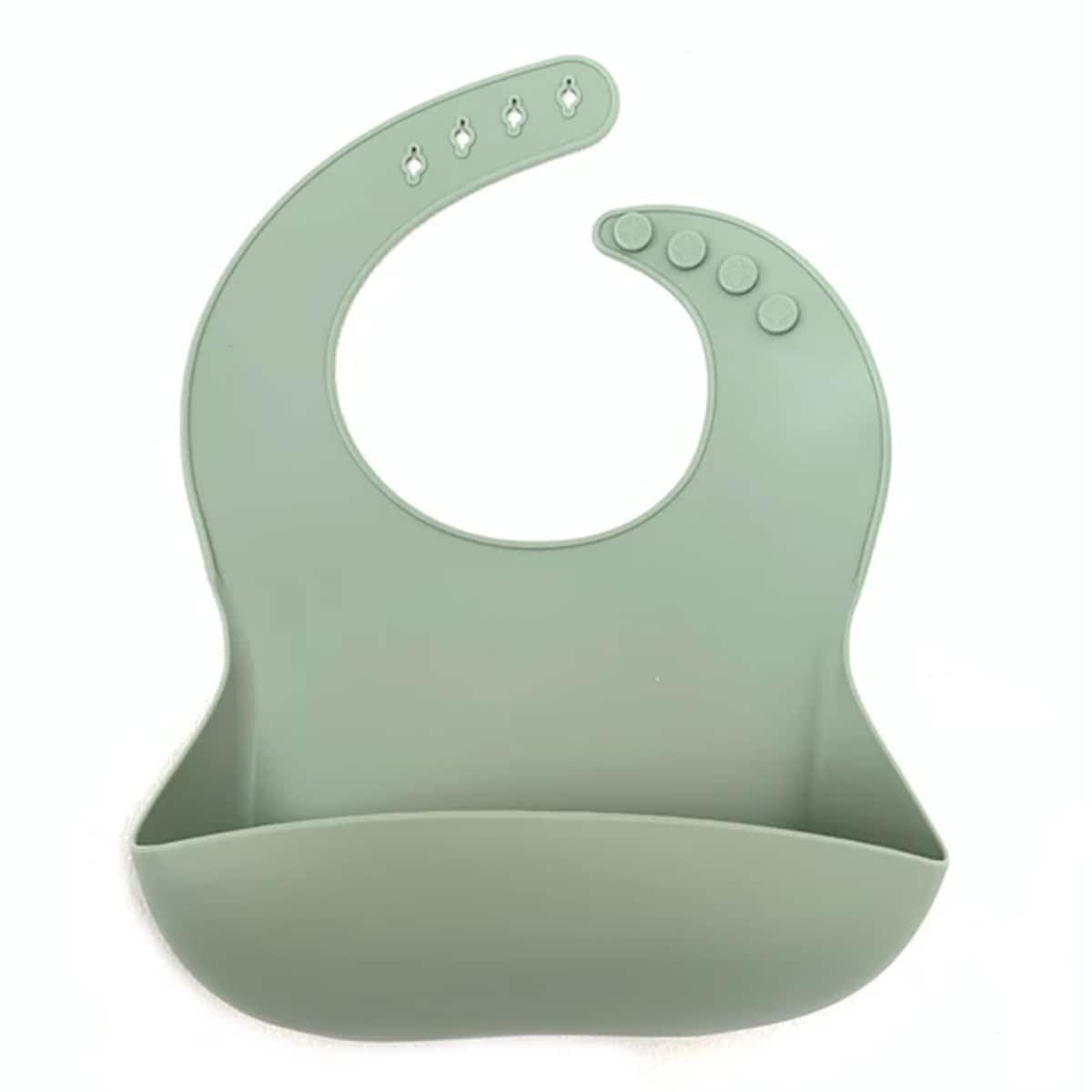 Thumbnail Little Mashies Silicone Washy Bib Olive