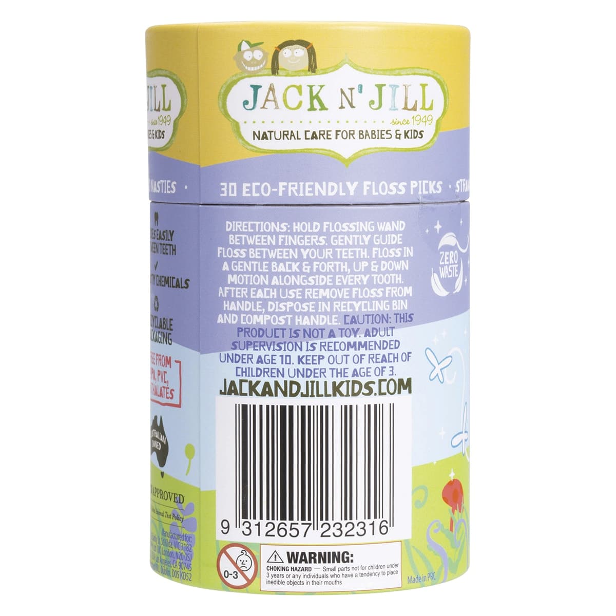 Thumbnail Jack n Jill Fairy Floss Picks 30 Pack