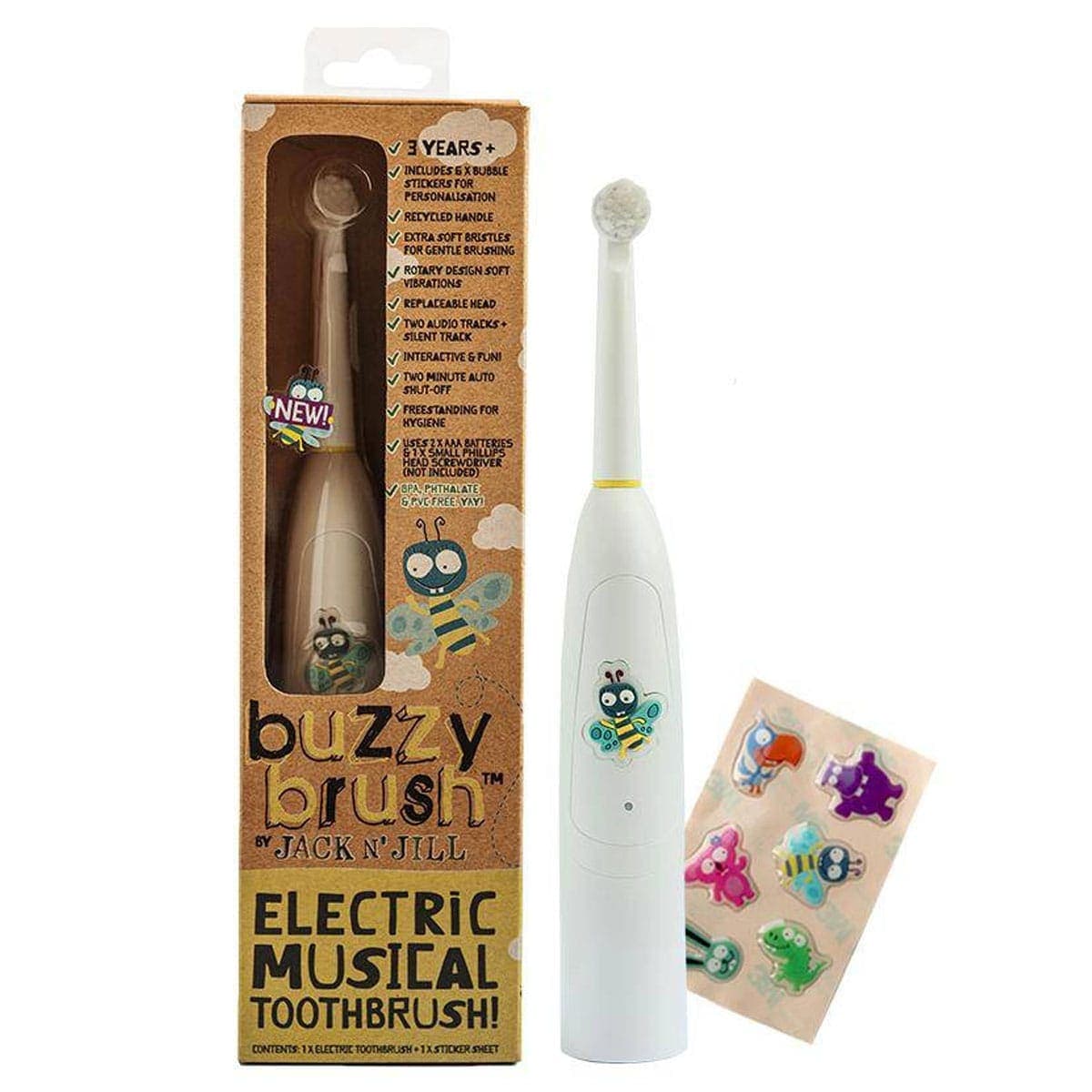 Thumbnail Jack n Jill Buzzy Brush Electric Musical Toothbrush