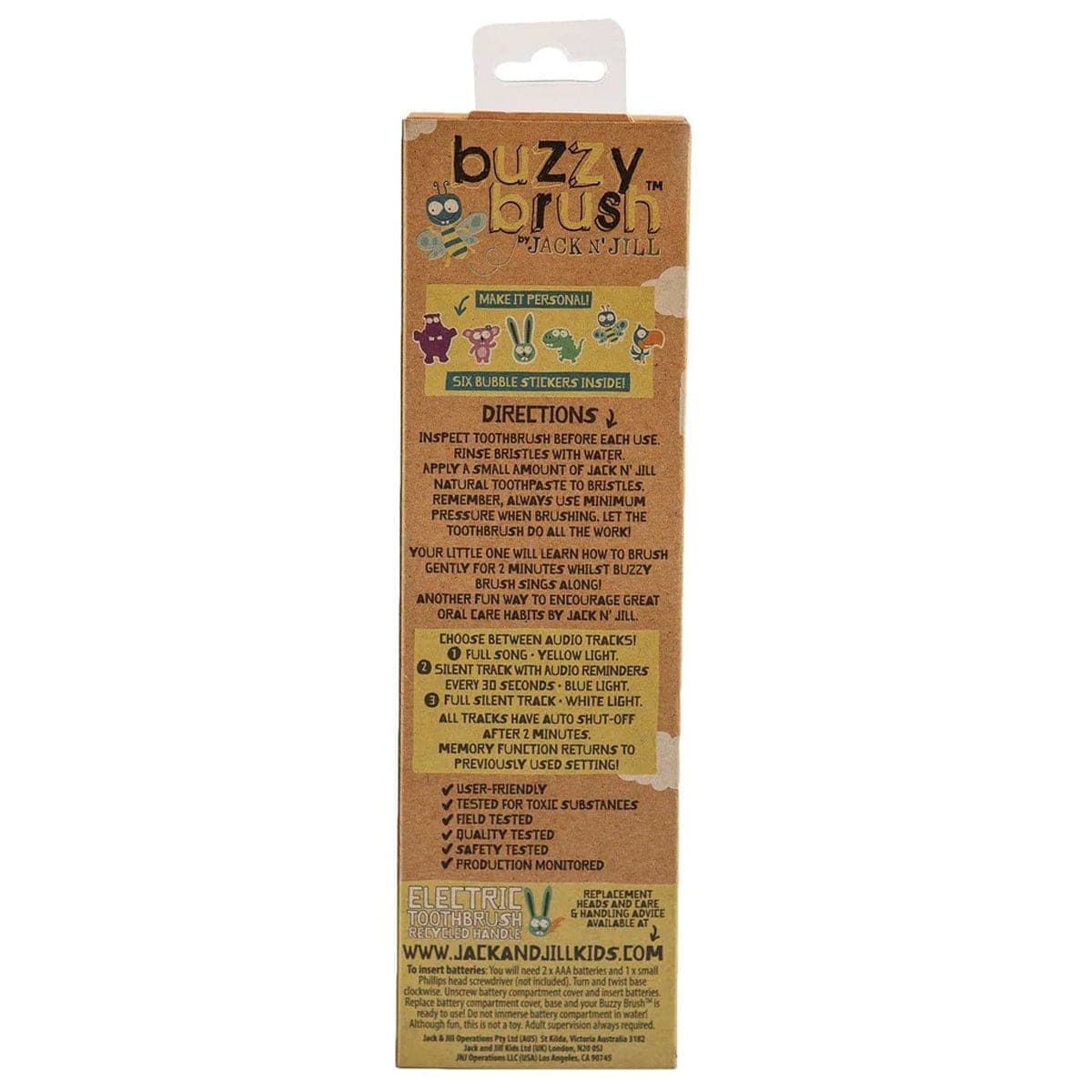 Thumbnail Jack n Jill Buzzy Brush Electric Musical Toothbrush