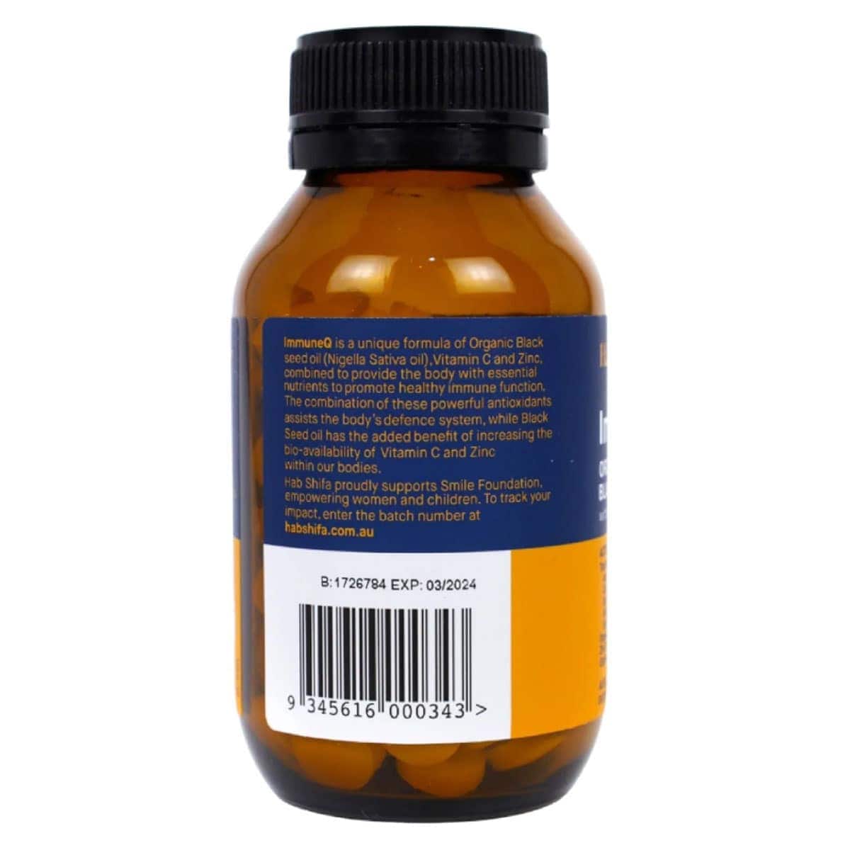 Thumbnail Hab Shifa Immune Q Organic Black Seed 120 Chewable Tablets