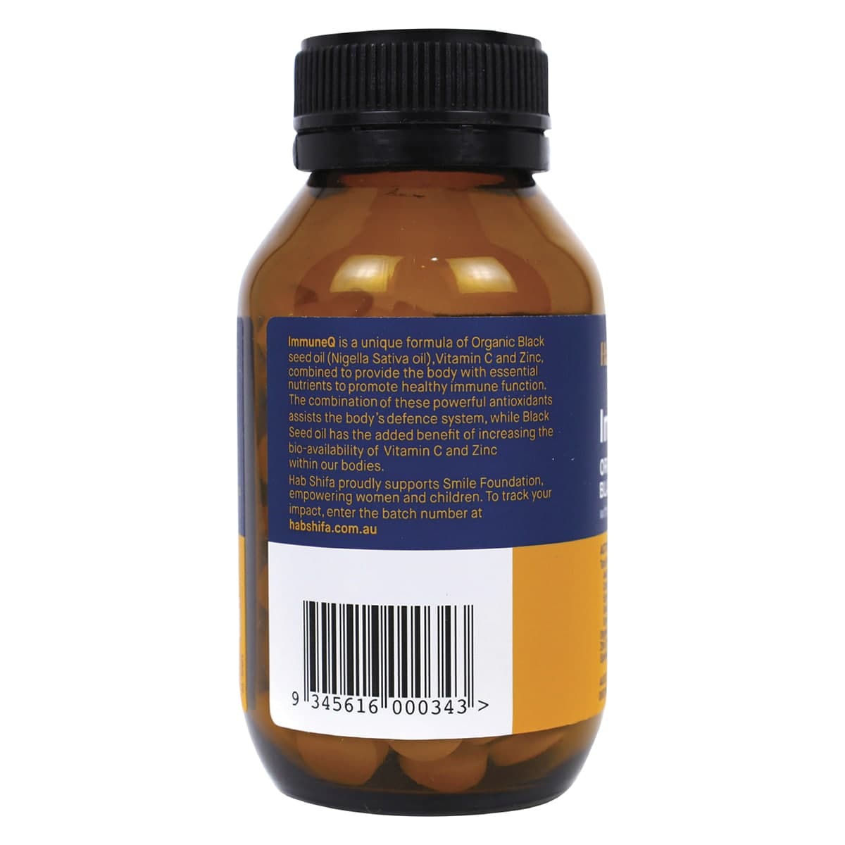 Thumbnail Hab Shifa Immune Q Organic Black Seed 120 Chewable Tablets